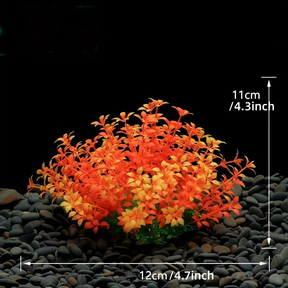 Aquarium-Dekoration Künstliche Plastikpflanzen Ornamente Gefälschtes Wasserpflanzen-Imitat Simulierte Grünpflanzen-Deko – Detail 3