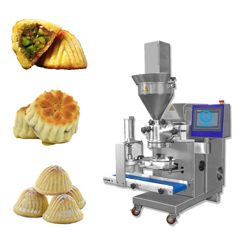 Longyu automatic dates maamoul cookie making machine small snacks mooncake making machine