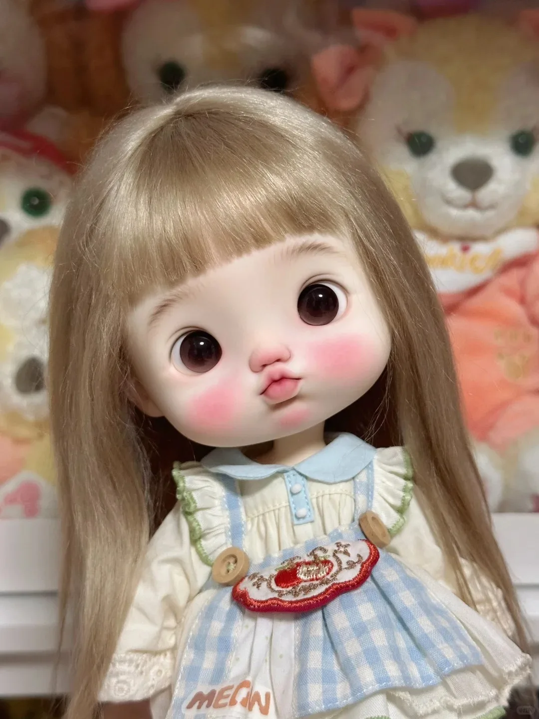 

New bjd sd Girl Big Head Girl 25cm beep 1/6 zhuzhubao doll resin toy birthday gift Spot makeup