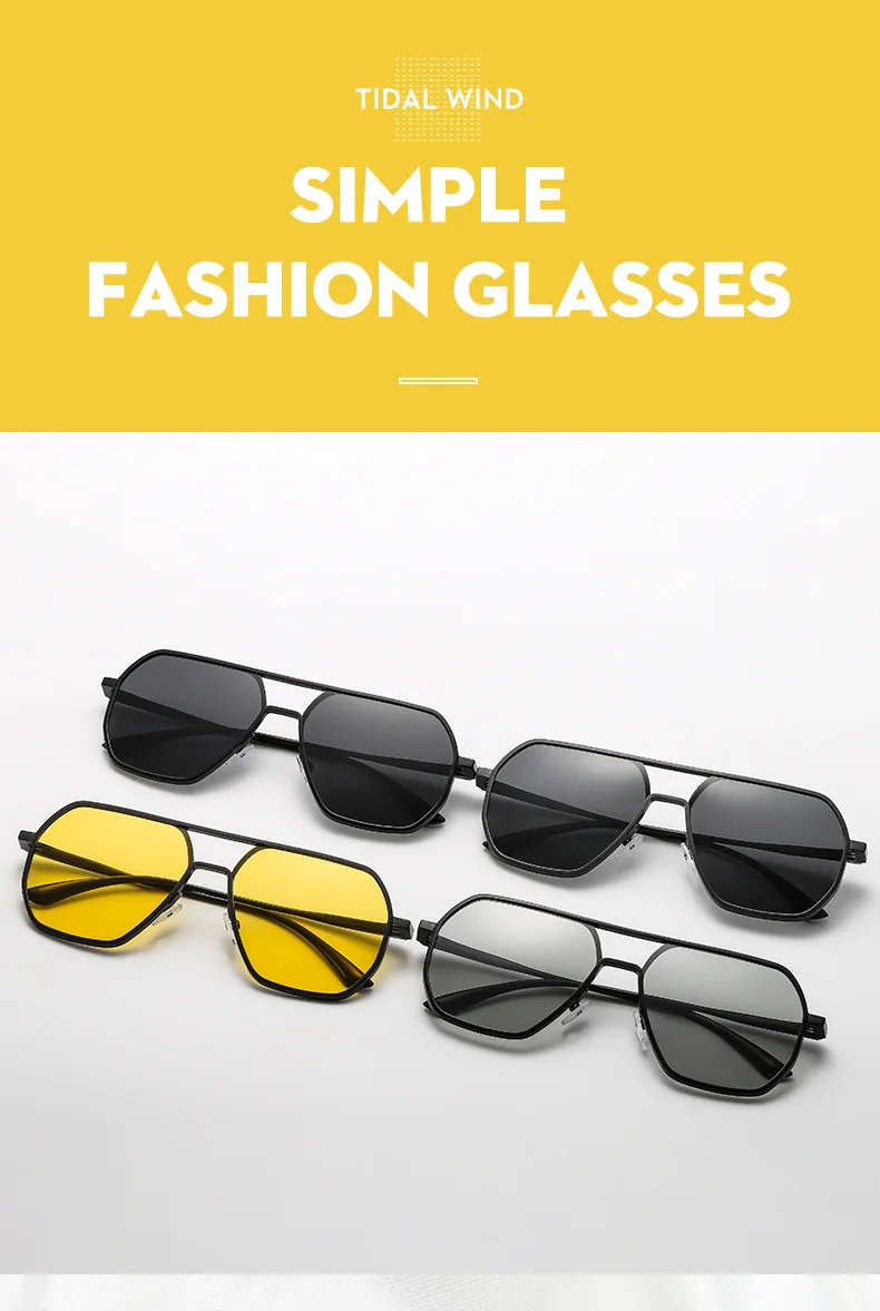 Neue Fashion Square Polarisierte Sonnenbrille Für Frauen Männer Retro Metall Rahmen Sonnenbrille Hohe Qualität Shades UV400 Brillen – Detail 3