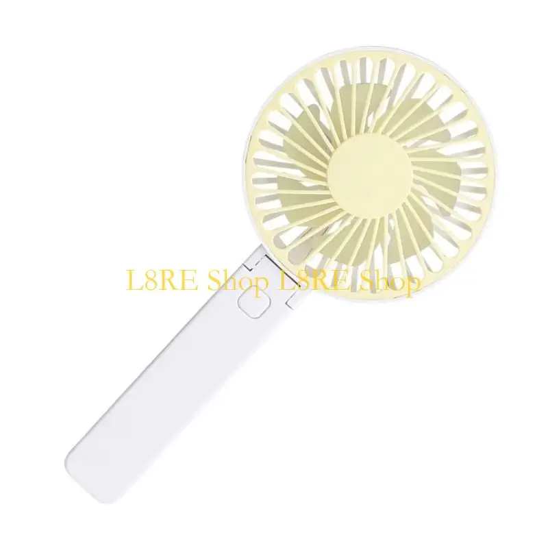 L8RE Handheld Fan Składany wentylator ładowany wentylator mały wentylator kieszonkowy z 3 prędkością wentylator USB do biura na