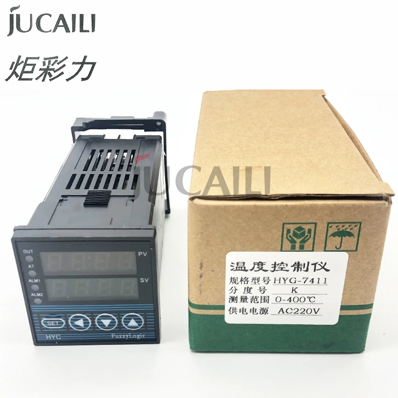 Jucaili HYG-7411 متحكم في درجة الحرارة التيار المتناوب 220 فولت لوحدة التحكم في تسخين الطابعة النافثة للحبر Allwin Xuli