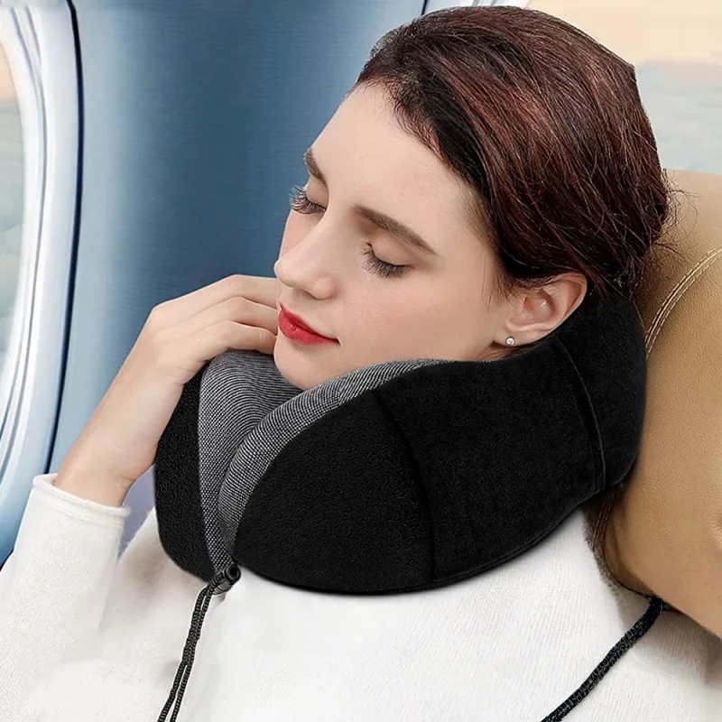 Memory Cotton U-shaped Pillow Driving Cushion Office Nap Neck Pillow Portable Travel Cushion House Decoration Travel Accessory