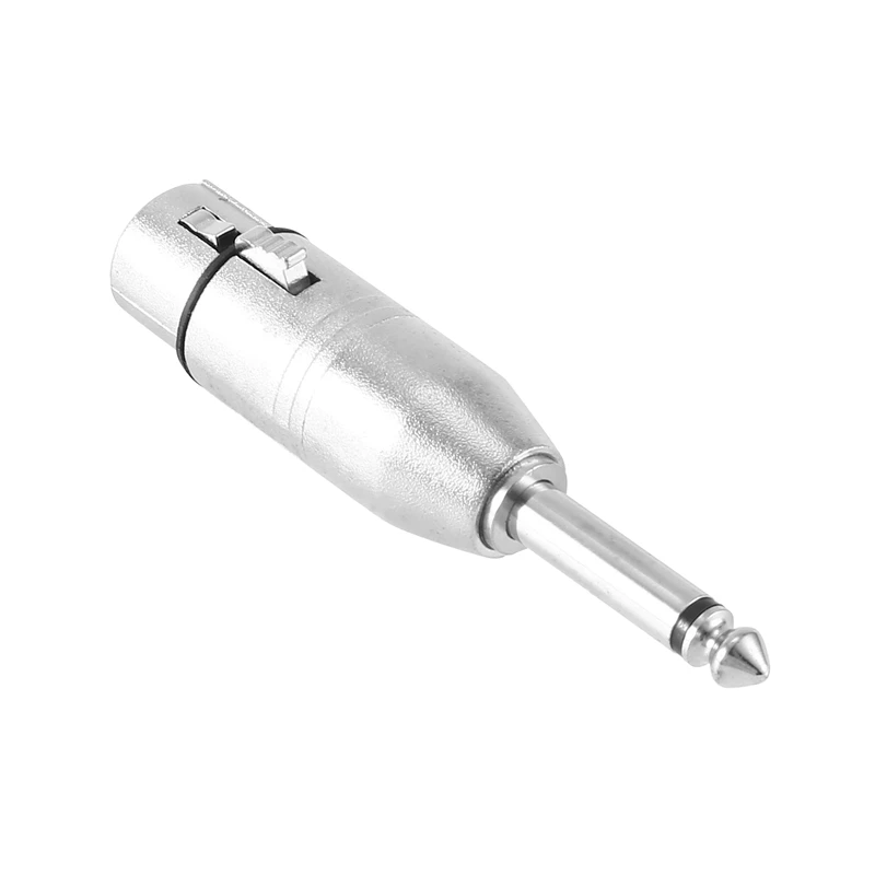 10 Stuks 3pin Xlr Vrouwelijk Naar 6.35Mm Mannelijke Mono Plug Microfoon Adapter Xlr Naar 6.35Mm Adapter