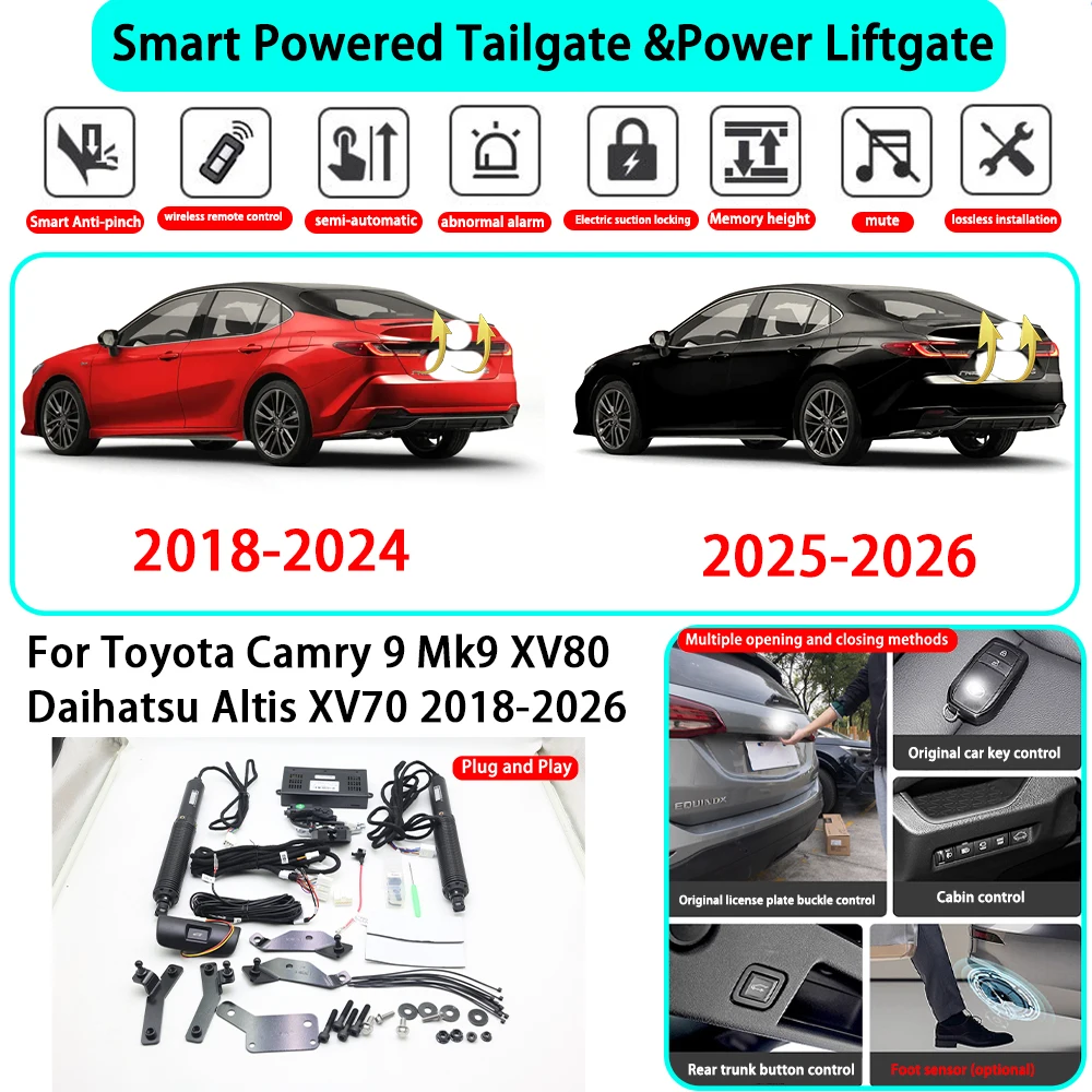 for Toyota Camry 9 Mk9 XV80 Daihatsu Altis XV70 2018-2026 Smart Automatic Powered Tailgate Electric Power Tailgate Lift Kit