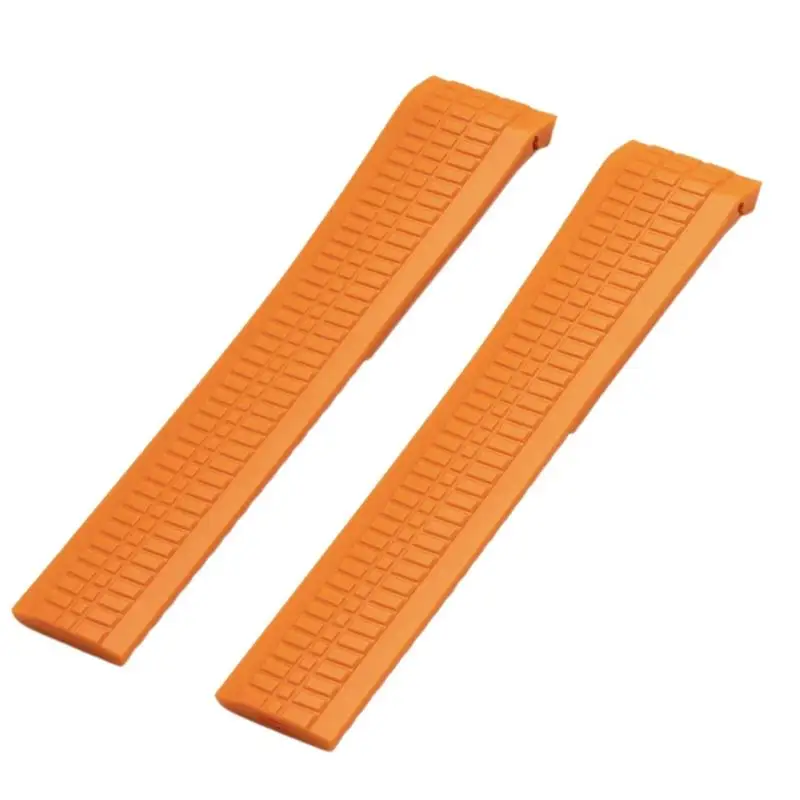 

BEFIA For Patek AQUANAUT Philippe 5968A 5164A 5167A Metal Pins Orange Brown Watch Belt Rubber Watchband 21mm Silicone Strap