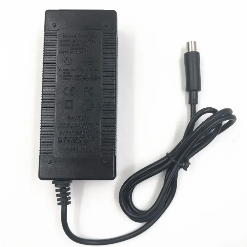Carregador de alimentação para scooter elétrico, AOVPRO, M365 Pro, Pure Air Go, 42V, 2A