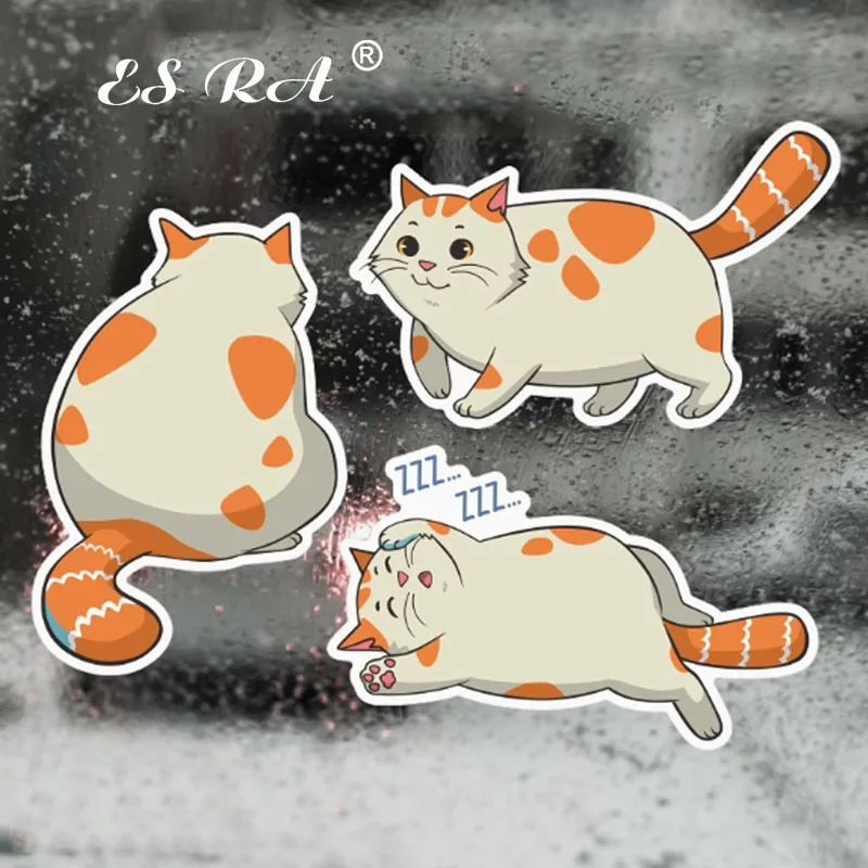 

Car Reflective Stickers Cartoon Cute Cat Decoration Decals For Car Body Glass Side Windshield Tailgate Waterproof Motorcycle
