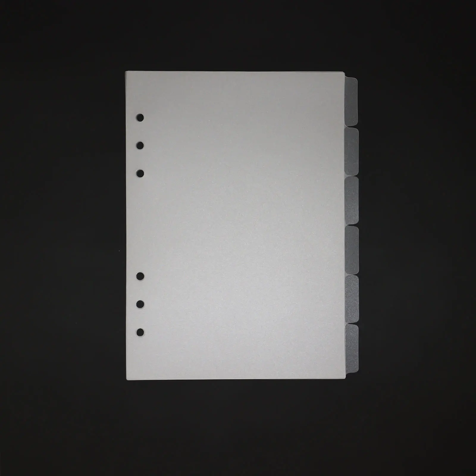 SKYSONIC A5 A6 A7 Spiralbinder-Indextrenner, transparente Seitenteiler, 6 Stück/12 Stück, 6 Löcher, Tafelseiten, englische Aufkleber – Detail 31