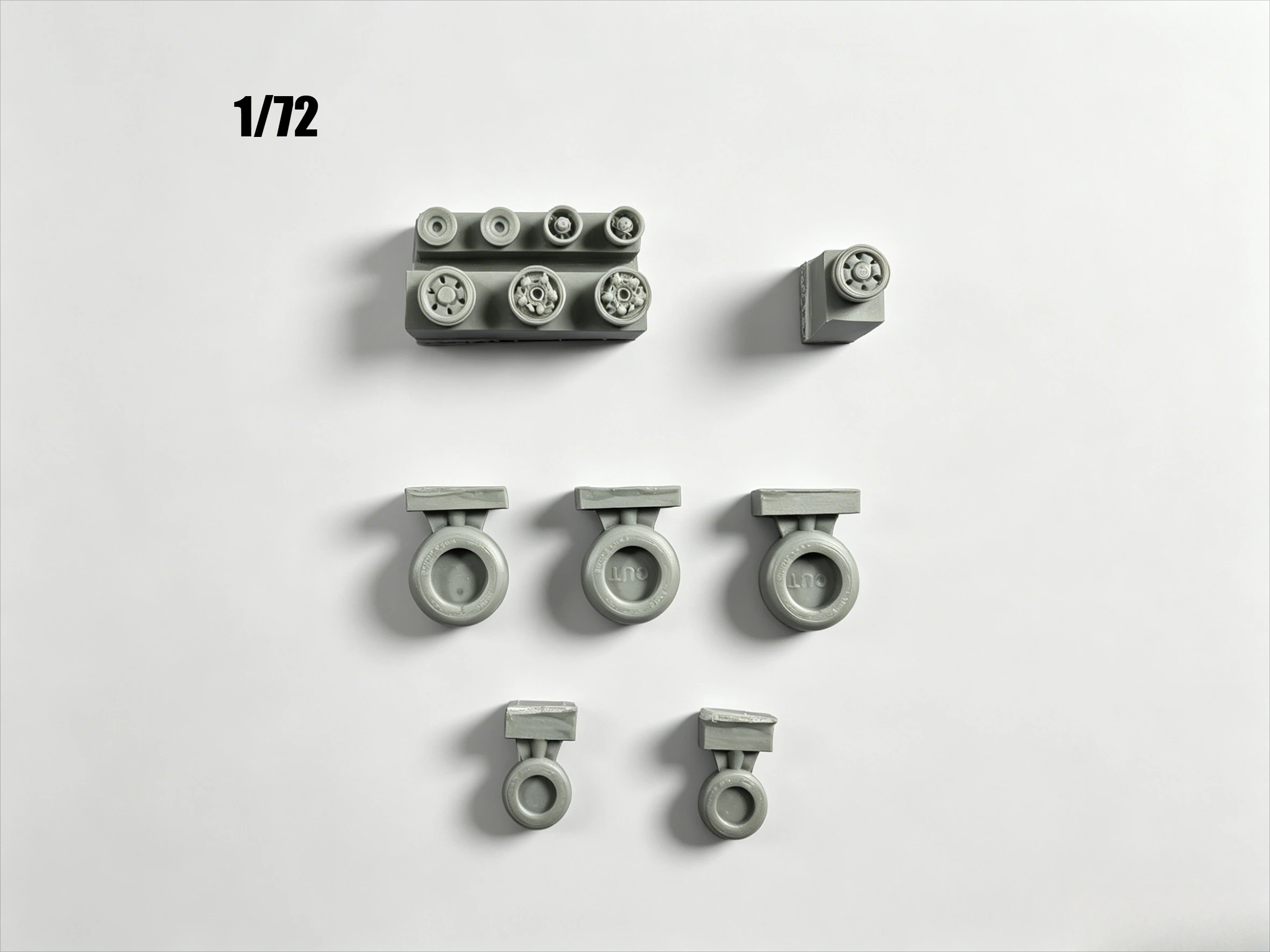 Die Casting Resin Model Assembly Kit, GK, Resin Wheel, Unpainted, Assembly Required (F18EFG)1/72