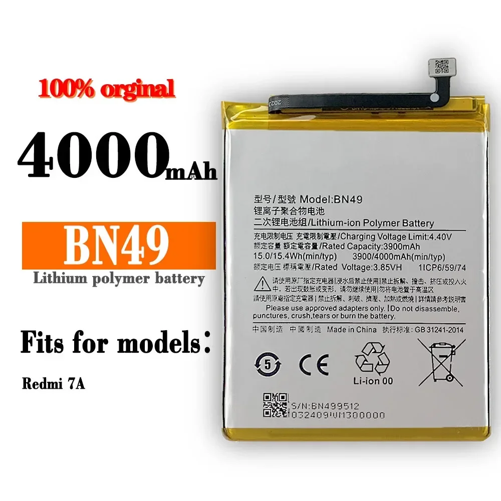 Phone Battery For Xiaomi Mi Redmi Note Max Mix 2 3 3S 3X 4 4X 4A 5 5A 5S 5X M5 6 6A 7 7A 8 8T 9 9A M9 SE Pro Plus Lite Bateia