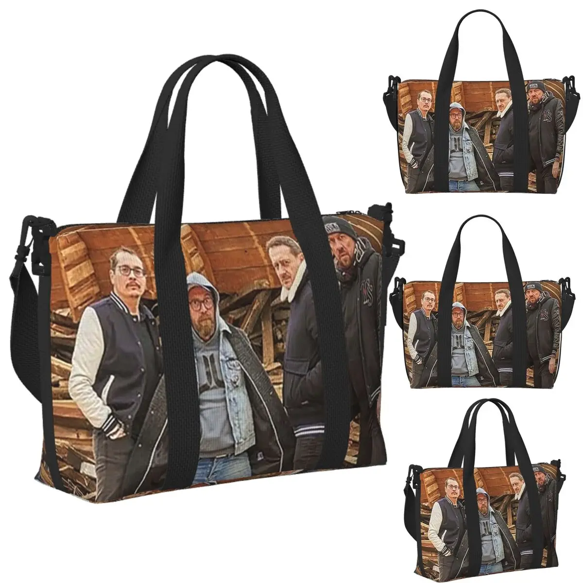 

Les Fatals Picards Especes Menacees Album 2019 Beach Travel Bag Tote Bags for Gym Sport Women Shopping Duffle Shoulder Bag