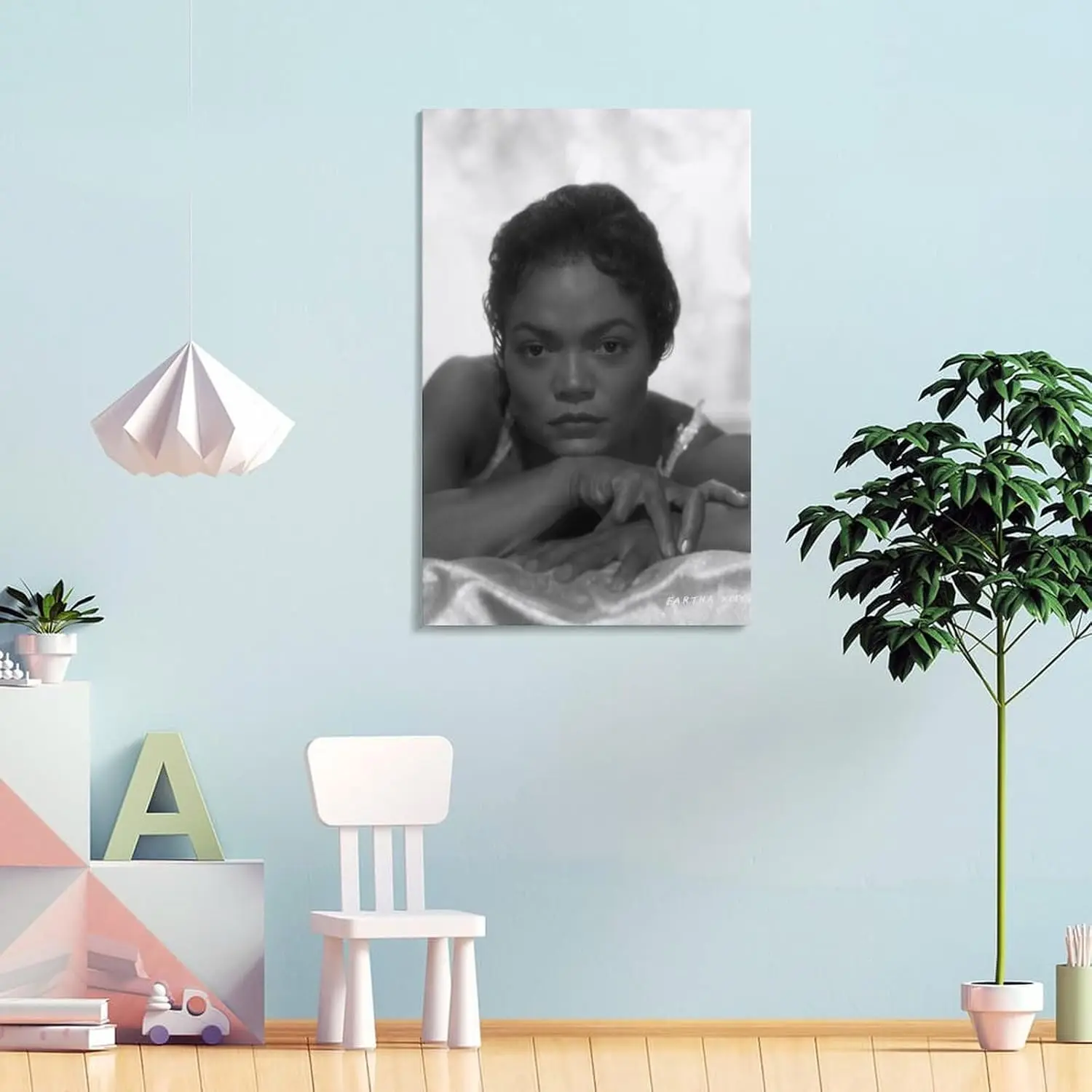 ملصق مطبوع عتيق باللونين الأبيض والأسود من Eartha Kitt (16) ملصقات فنية مطبوعة على الحائط صورة معلقة