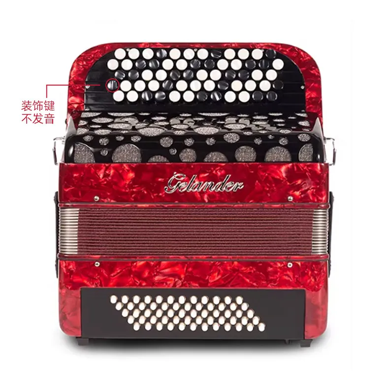 Button Accordion, 60/96 Bass, Professional Grade for Beginners, Performance & Grade Examination