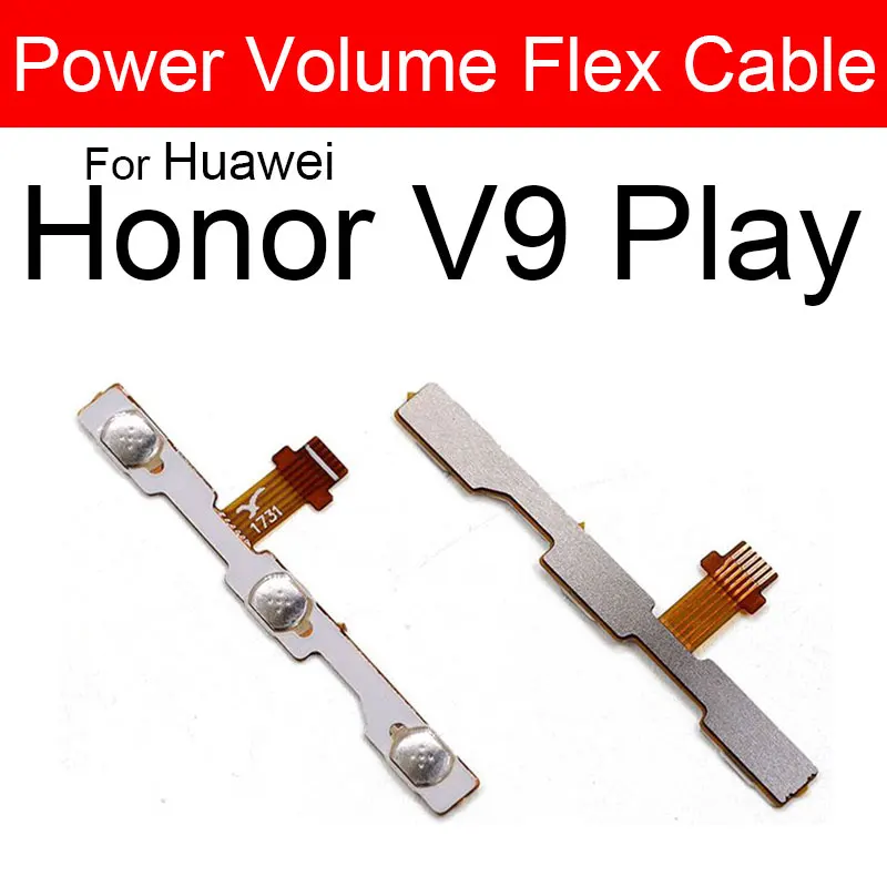 كابل مرن للطاقة والحجم لهاتف هواوي V8 الإصدار العالي القياسي V9 Play V10 V20 كابل شريط مرن بزر مفتاح الطاقة والمستوى
