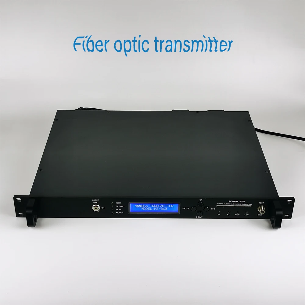 

1310nm 1550nm 5db 7db 10DB 13db Hotel TV System RF to Fiber Cable TV Optical Transmitter