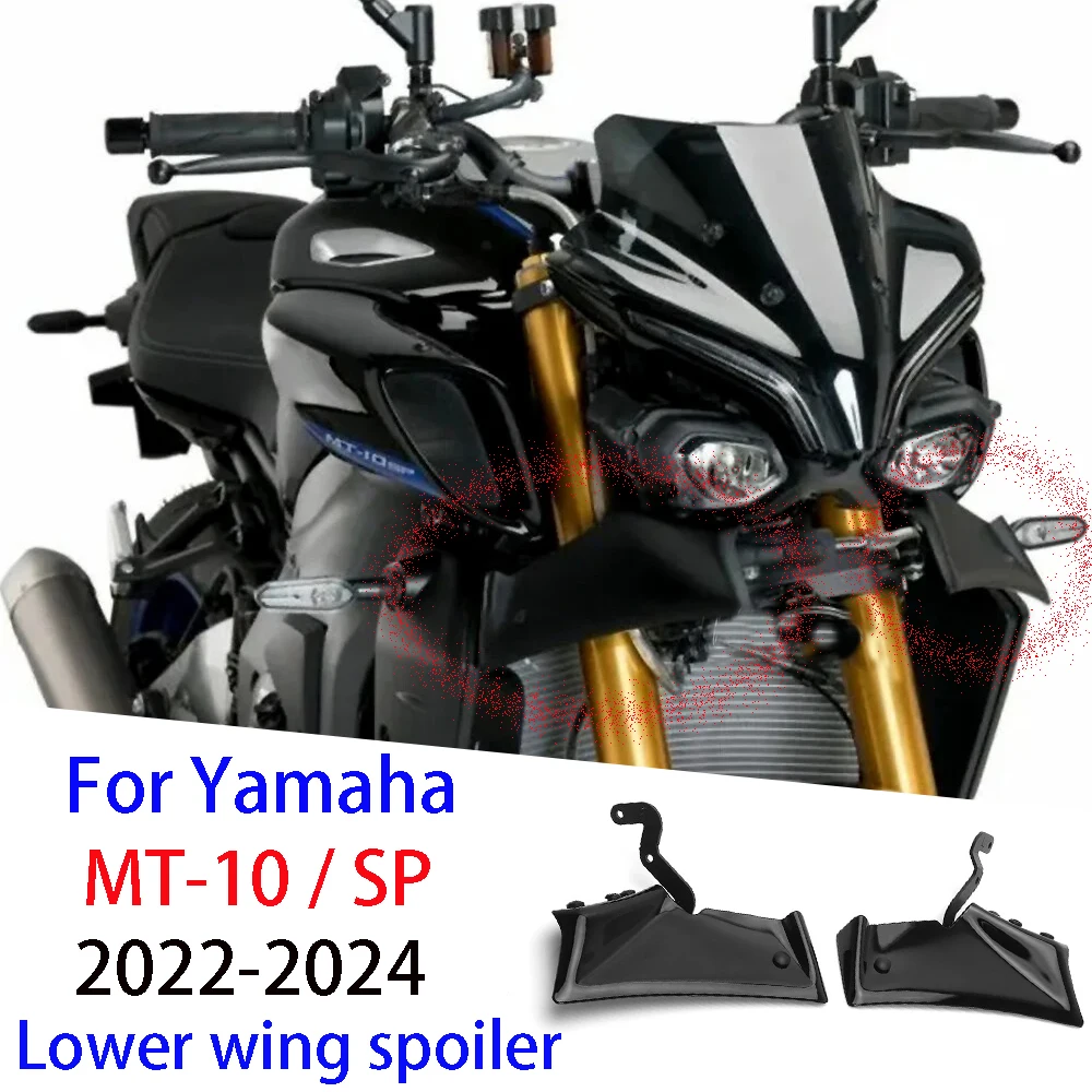 

For YAMAHA MT-10 MT-10SP 2022 2023 2024 MT10 24 Motorcycle NEW Sport Downforce Naked Forntal Spoilers Aerodynamic Wing Deflector