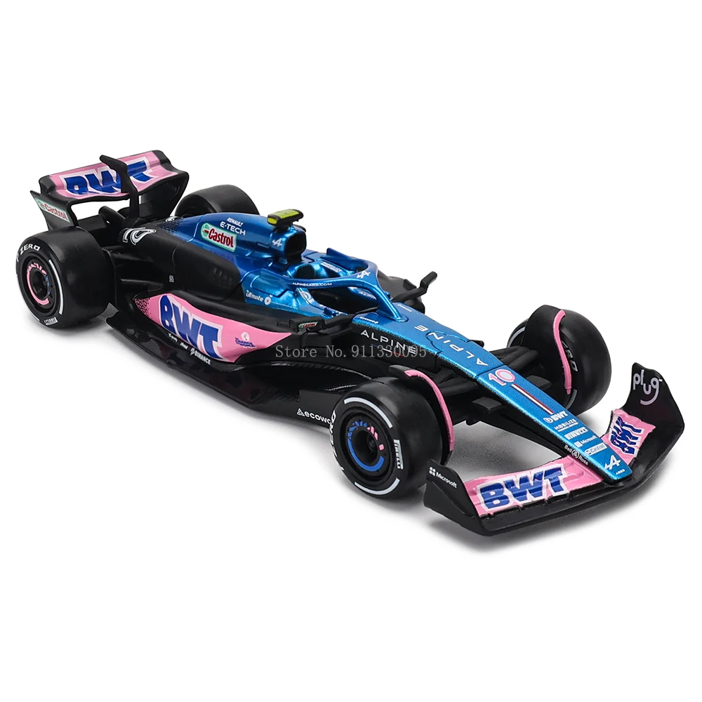 Bburago 1:43 Alpine F1 Team A523 2023 #10 Pierre Gasly #31 Esteban Ocon coche de aleación fundido a presión, juguete de competición coleccionable