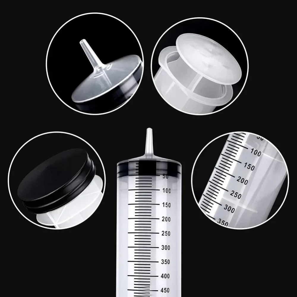 Large Capacity Syringe Reusable Pump Measuring Tube Pet Feeding Ink Big Pet Feeder New Hydroponics Nutrient 500/350/250/100/60ML