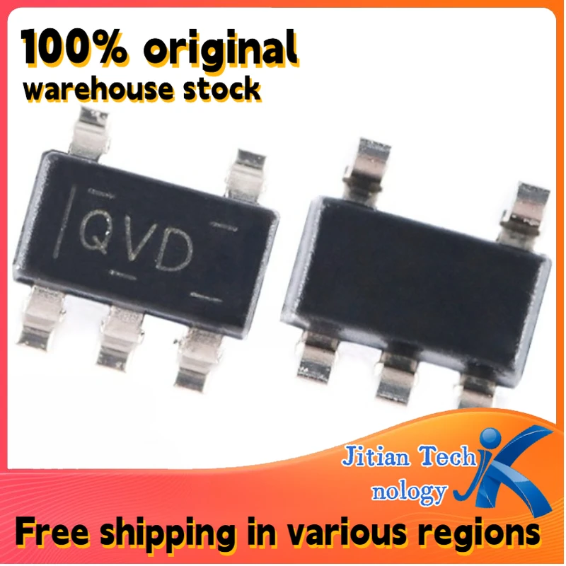 20PCS 100% brand new TLV70233DBVR logo QVD SOT23-5 TLV70233 High-Quality Electronic Component