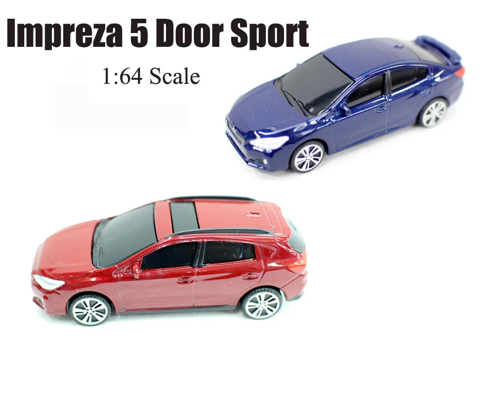 New 1/64 Scale  Impreza Sport Miniature Car Diecast toys 3 inches For Collection Gift