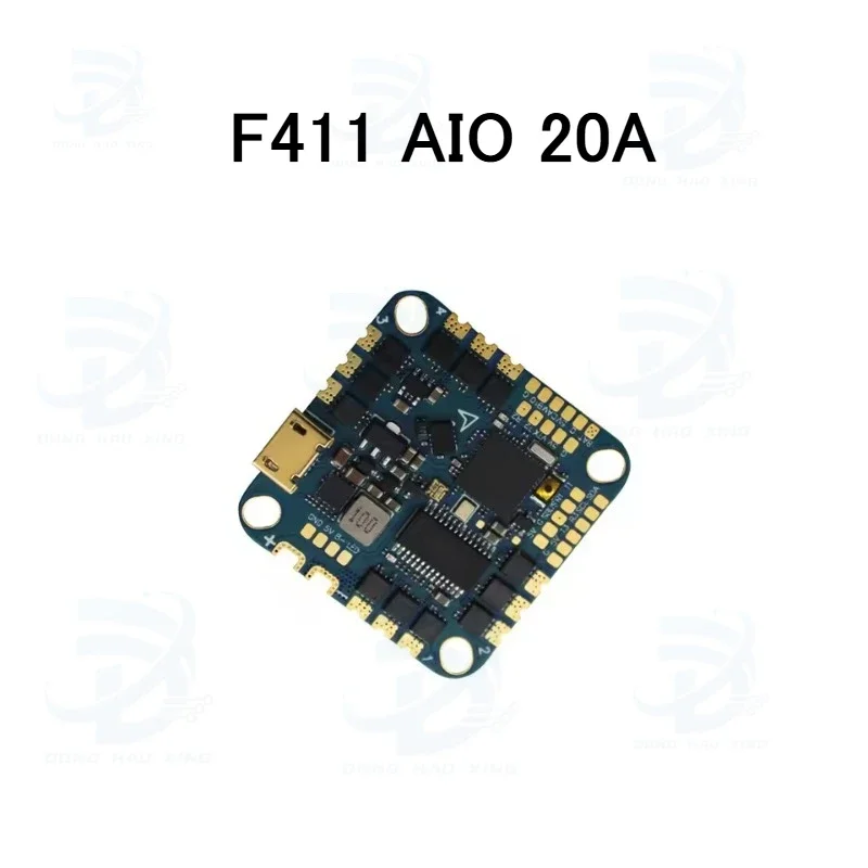 BaMas1pcs For Practical F4126 AIO F411 Baro Current Sensor BlackBox Flight Controller BLHELIS 20A/40A 4In1 ESC For FPV Freestyle