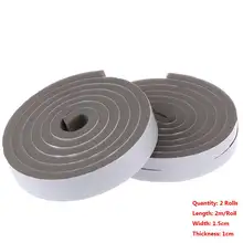 2M/Roll Foam Door Window Sealing Strip Weather Stripping Self-Adhesive ...