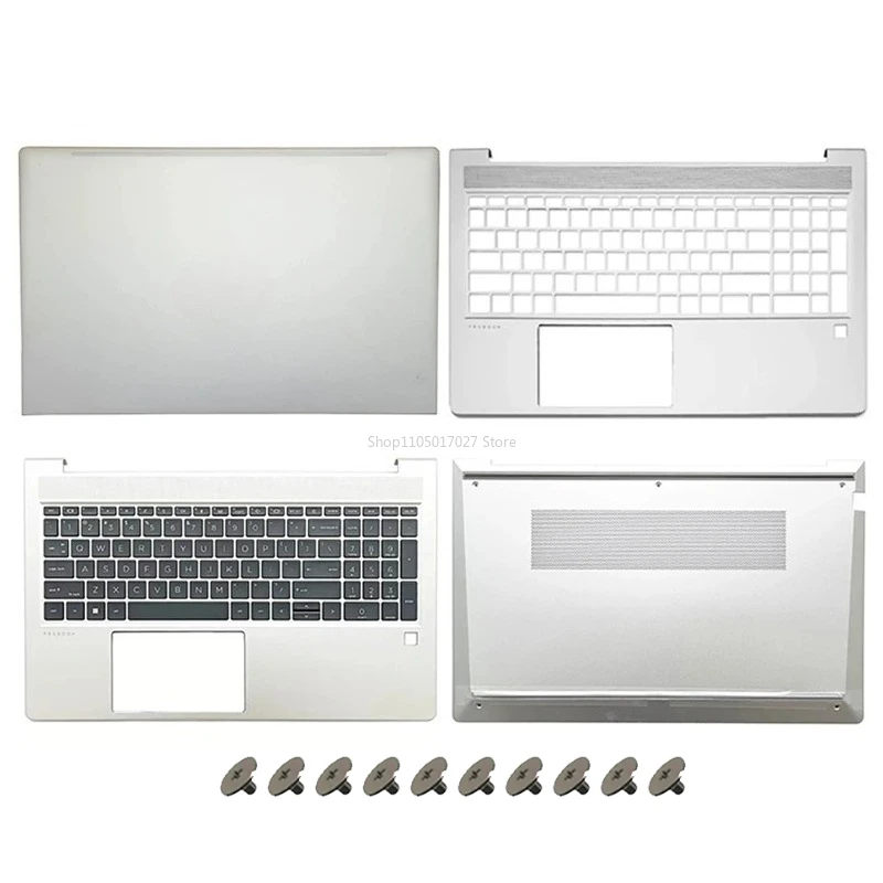 새로운 노트북 케이스 HP 프로북 450 G10 455 G10 ZHAN66 15Pro G6 HSN-Q34C LCD 백 커버 팜레스트 바텀 케이스 미국 키보드 탑 리드