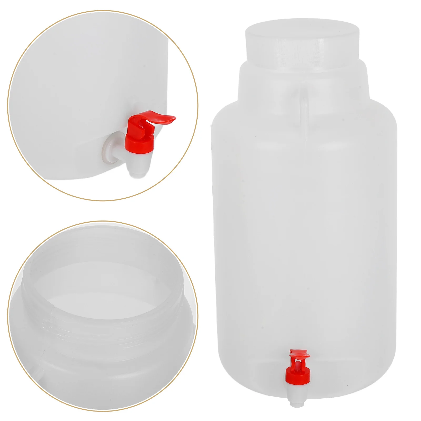 

5L Lab Dispensing Bottle Plastic Reagent Container with Faucet Clear Spigot Jug for Easy Monitoring and Portable Use
