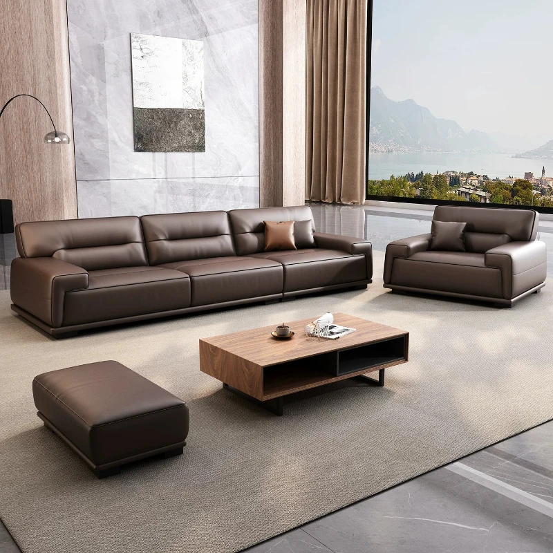 Modern Nordic Indoor Couch Living Room Luxury Sofa Set Italian Office Sofa Leather Rest Area Reception Room Home Furniture