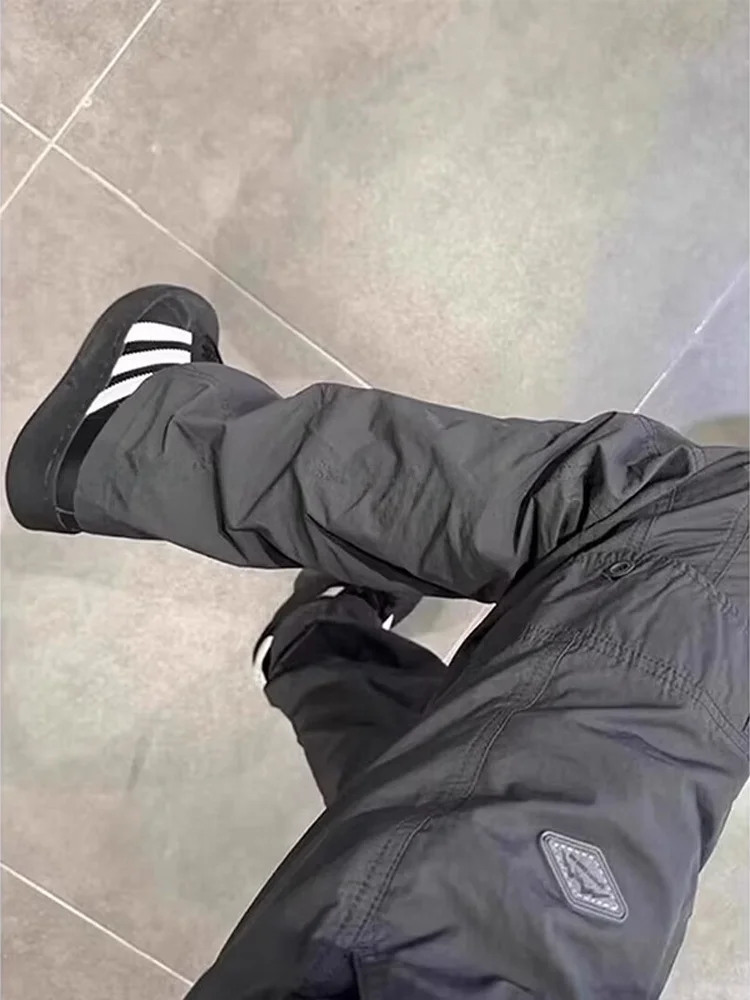 

ey Ice Silk Men's Straight Leg Summer Qui Dry Nylon Work Trousers Outdoor Soft ell Climbing Pants Faionable Casual Pants