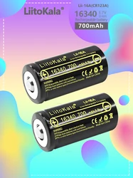 2 sztuk LiitoKala Lii-16A Li-ion 16340 bateria CR123A akumulatory 3.7V CR123 dla pióro laserowe LED latarka komórka