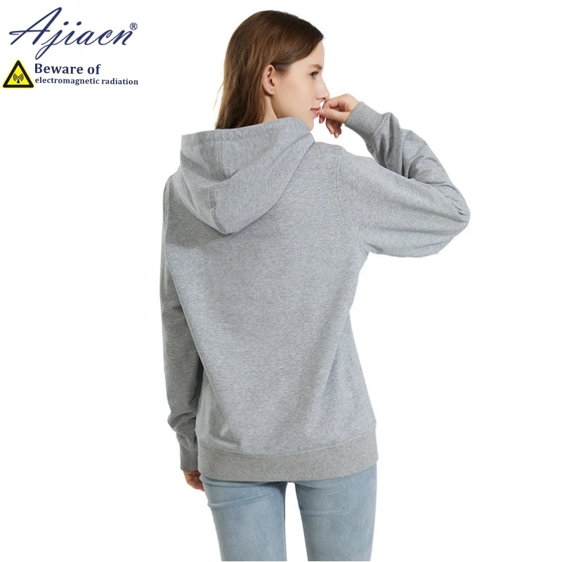 Genuine anti-radiation 100% silver fiber knitted lining hoodie Household appliances Electromagnetic radiation shielding clothes