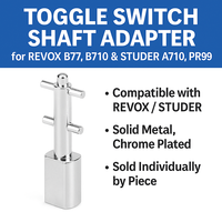 Reel to Reel Machine Toggle Switch Shaft for REVOX B77 B710 STUDER A710 PR99 Cassette Deck Recorder Silver Adapter