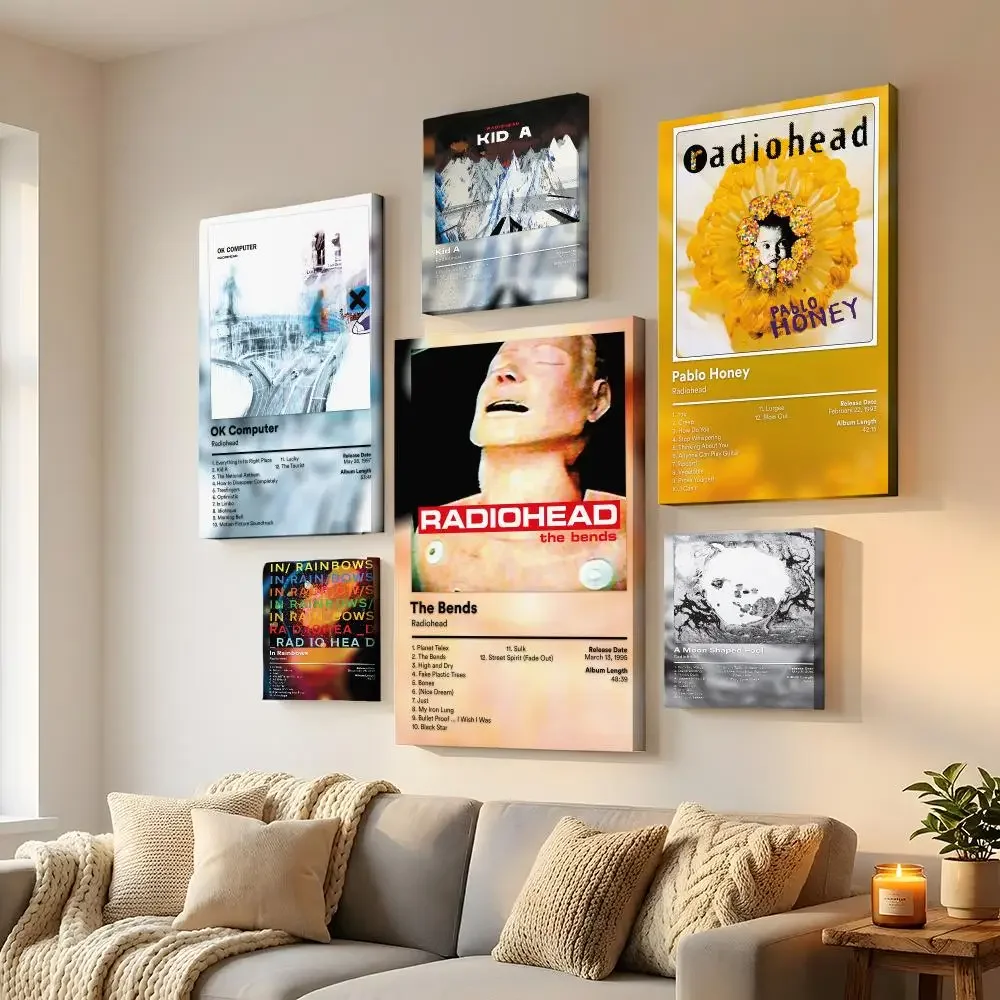 Singer R-Radiohead Framed Wall Painting Framed Canvas Wall Modern Painting Home Decor Gift For Living Room Hallway