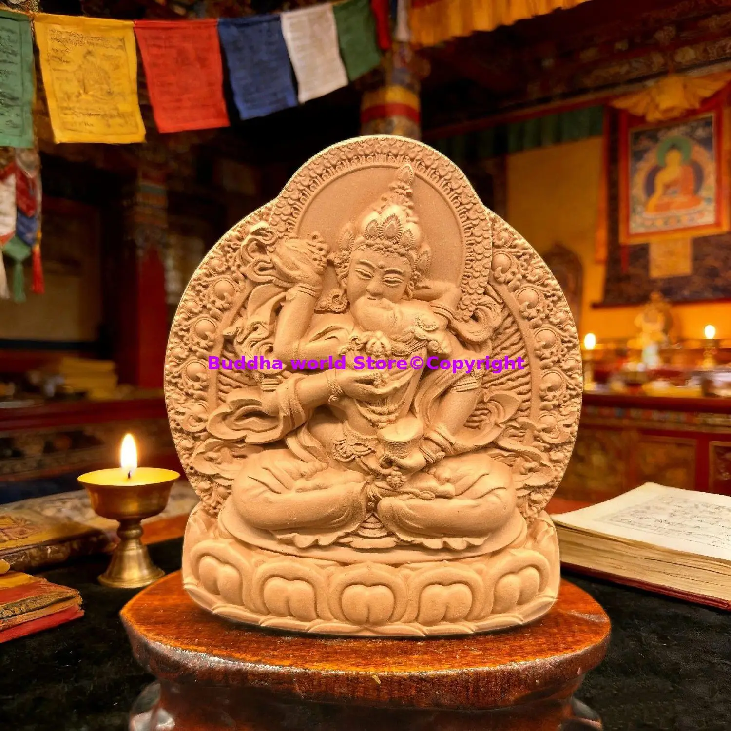 Bouddhisme ésothérapeutique, bouddha en argile fait à la main, Vajrasattva Yab-Yum, tsha-tsha sacré, temple bouddhiste, culte des lamas et des moines, 10 cm