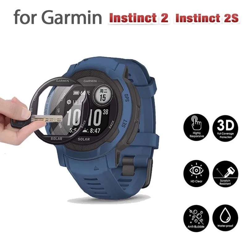 Для часов Garmin Instinct 2 2S, композитная защитная пленка из ПММА с полным покрытием, прозрачная защита