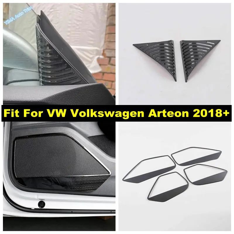 

For VW Volkswagen Arteon 2018 - 2023 Car Inner Window Pillar A Stereo Speaker / Door Stereo Speaker Frame Accessories Cover Trim