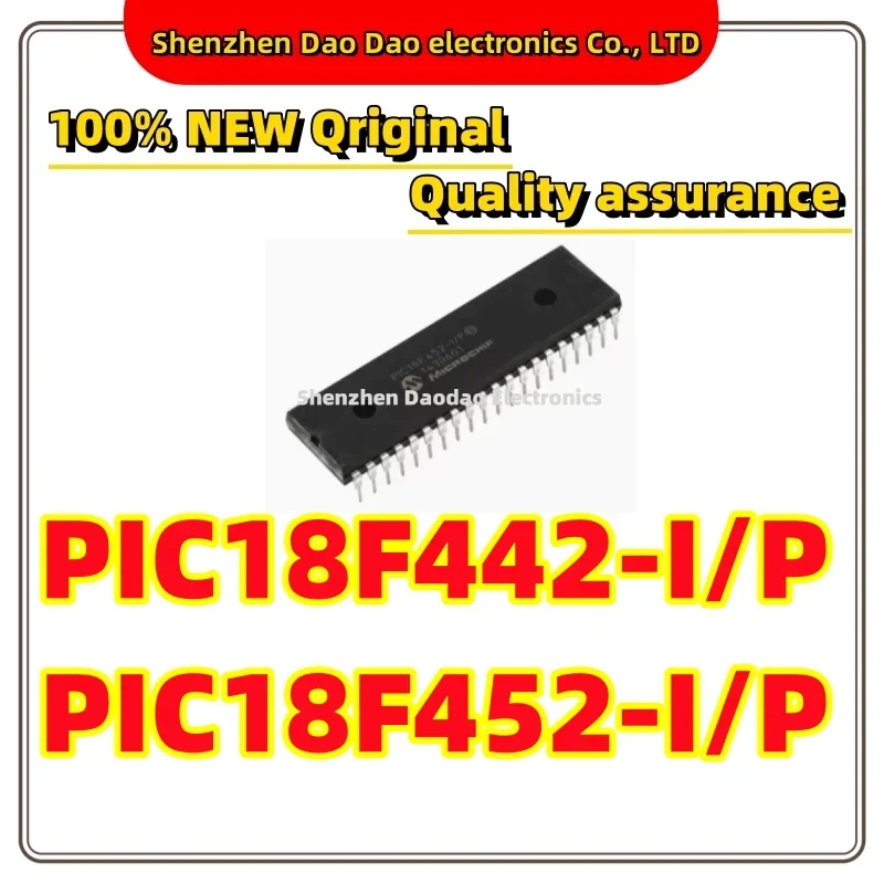 

PIC18F442-I/P PIC18F452 I P DIP-40 Microcontroller chip IC new original