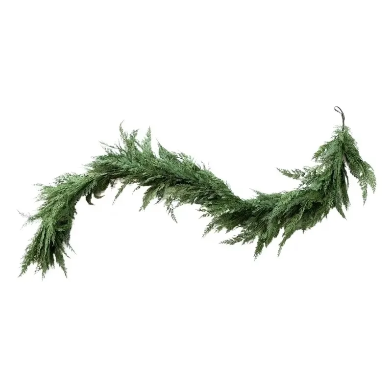 For Fireplace Decor Indoor/outdoor Christmas Pine Needle Realistic Pine Rattan Festive Artificial Norfolk Pine Garland
