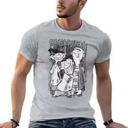 Edd N Eddy Eds Tv Show Oversized T-Shirts Printed Men'S Clothing Short Sleeve Streetwear Big Size Top Tee