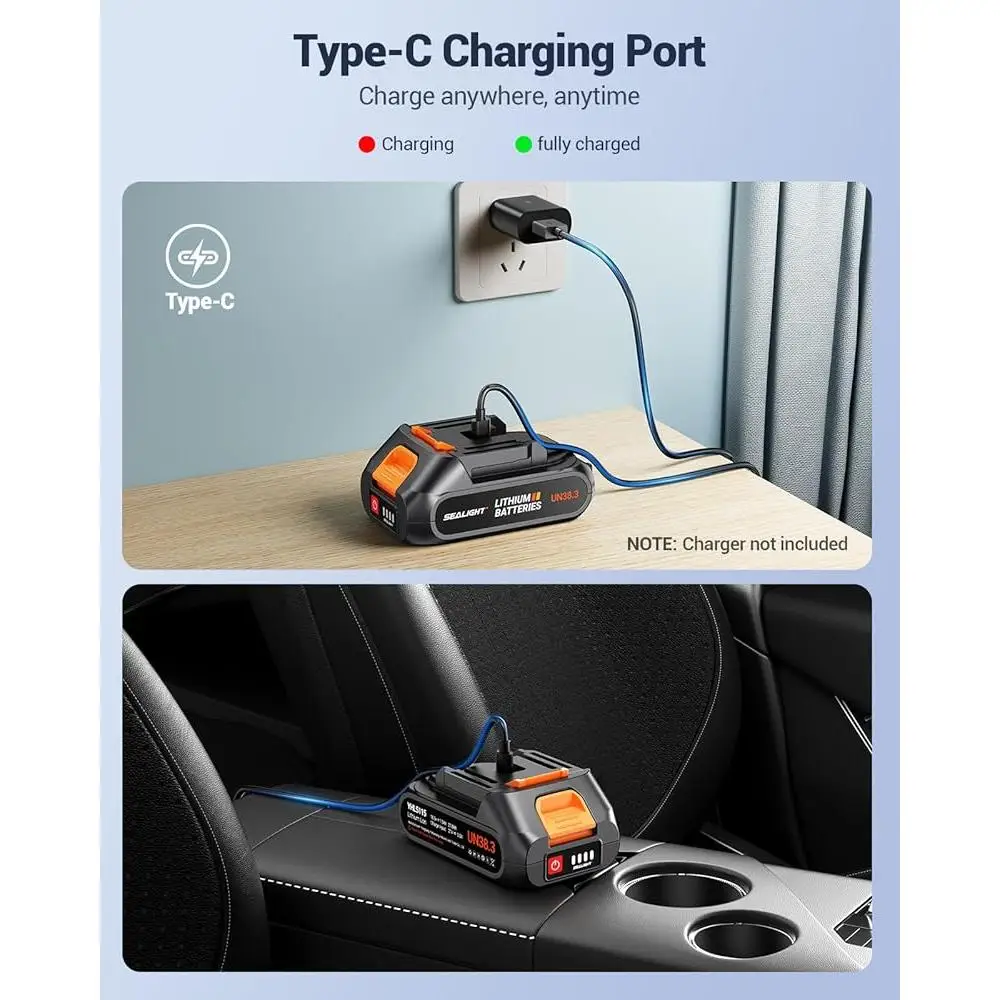 Portable Cordless Car Vacuum 21000Pa High Power Handheld Vacuum Cleaner Long Battery Life 4 in 1 Accessories Compact Design