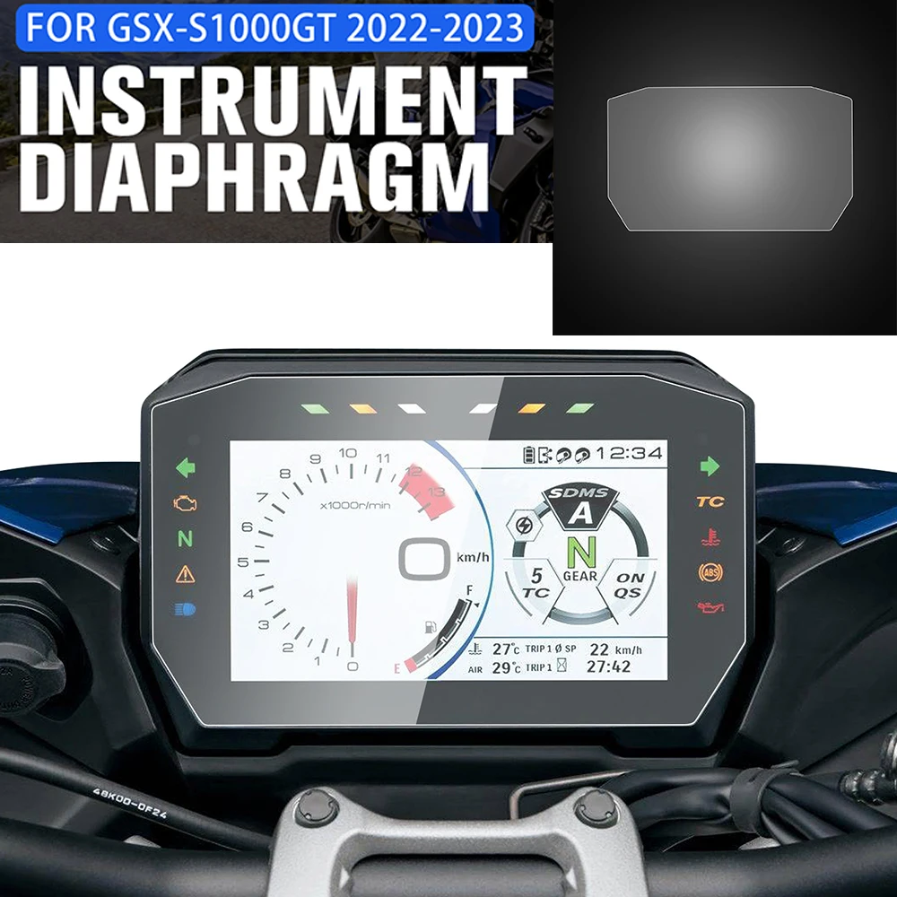 For Suzuki GSX S1000GT 22-25 S1000GX 24-25 Scratch Cluster Screen Protection Instrument Dashboard Film Protector S 1000 GT GX