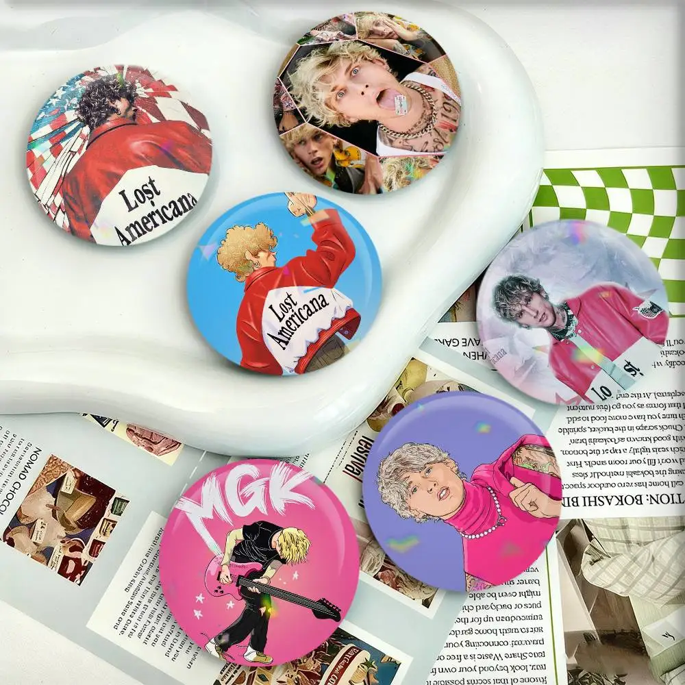 

M-MGK Lost Badges 25 32 44 58 75 mm Round Fans Collect Friends Gifts Brooch Souvenir
