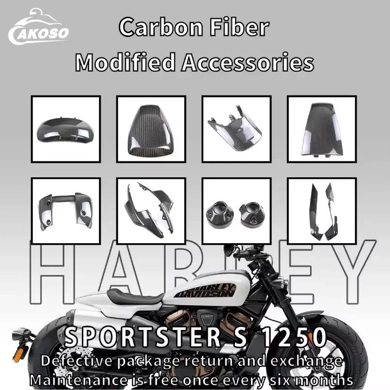 

For Harley Sportster S1250 Athlete Motorcycle Modification with Carbon Fiber Shell Side Panel