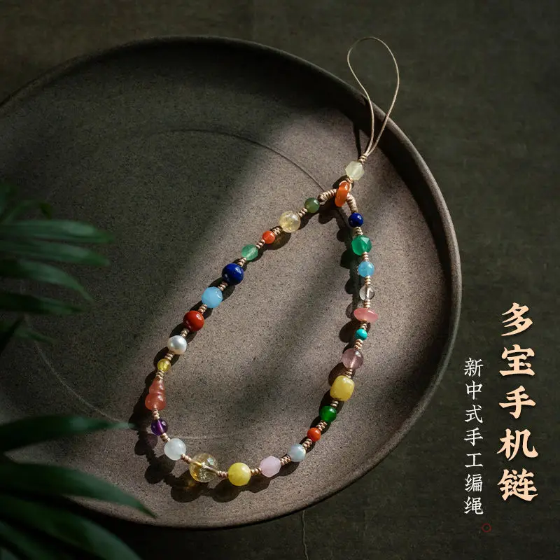 원래 멀티 보물 전화 체인 펜던트 민족 스타일 손목 안티 가을 펜던트 절묘한 크리스탈 선물 쥬얼리