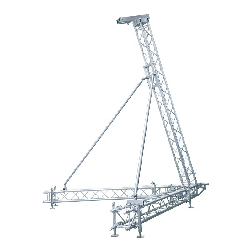 Aluminum DJ square moving head light truss bracket, black/silver