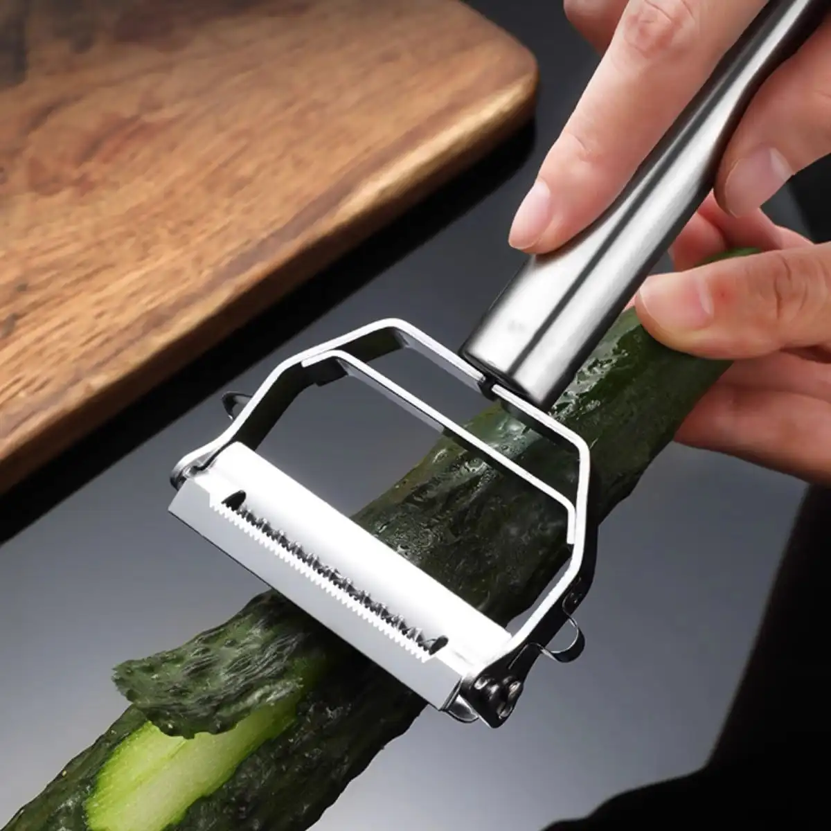1pcs  Household stainless steel shredder two-in-one multifunctional shredder double-sided scraper
