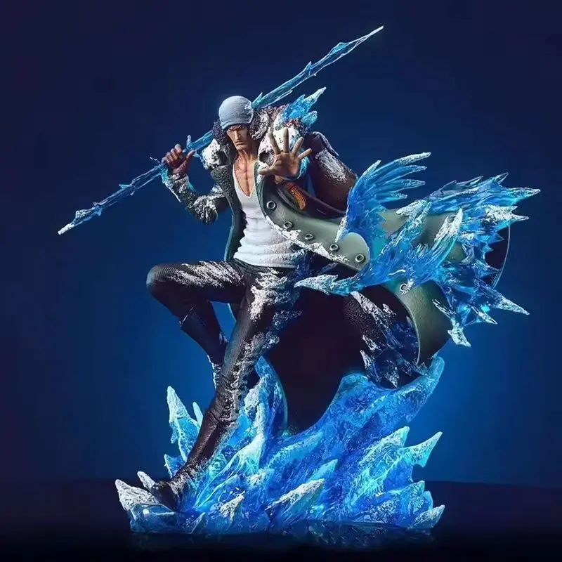 Lx One Piece Pop Max Series Kuzan Navy Three Admirals Double Head GK Figur Statue Modell Desktop-Ornament für Anime-Sammler