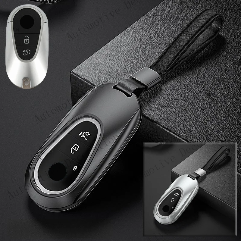 Z+ Aluminum Alloy TPU Car Key Case Cover For Mercedes Benz C E S Class W223 W206